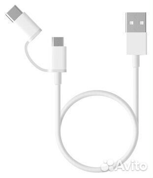 Кабель Xiaomi USB microUSB / Type-c (двойной) (SJX