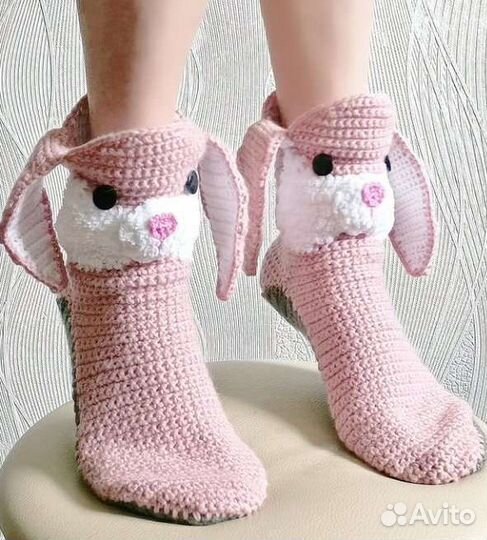 Носки Зайчик ручной работы