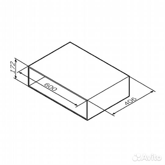 Полка AM.PM m90ohx0600dm Синий