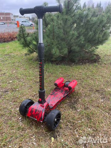 Самокат детский с паром и музыкой