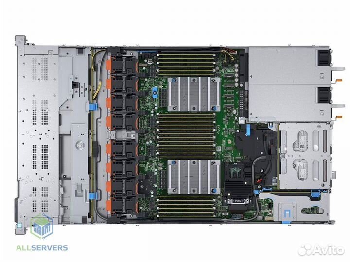 Сервер dell R640 8sff 2xSilver 4114 512GB