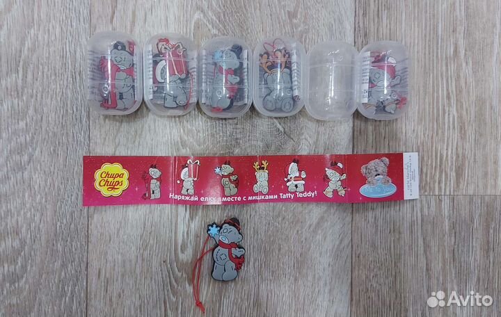 Новогодние шары чупа чупс Мишки Тедди