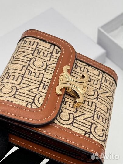 Кошелёк женский Celine канва кожа