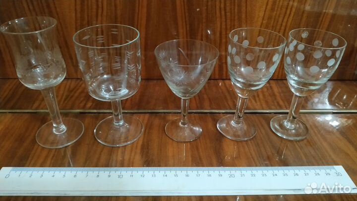 Наборы рюмок и стопок, фужеры Хрусталь СССР