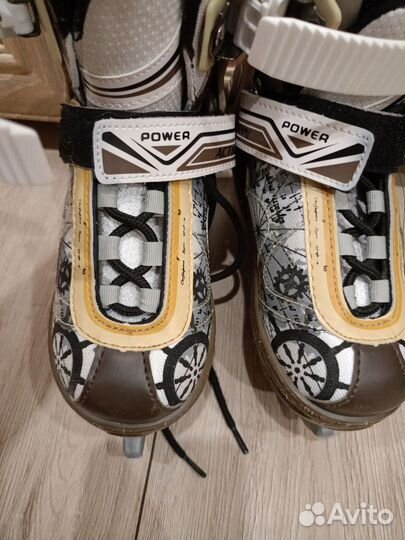 Коньки детские раздвижные 29-32р