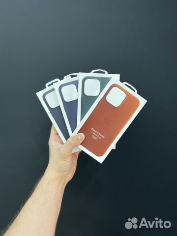 Оригинальные чехлы Leather Case Magsafe