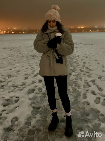 Куртка H&M серая S