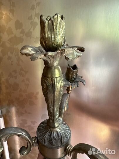 Подсвечник, канделябр, бронза
