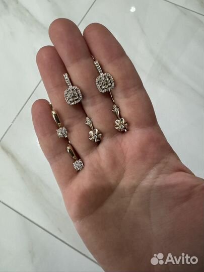 Золотые серьги