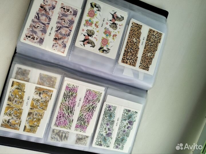 Альбом наклейки для ногтей слайдеры