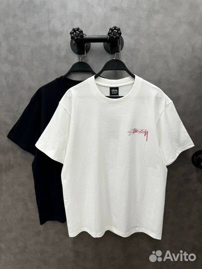 Футболка оверсайз стуси топовая stussy oversize