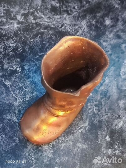 Сапог пепельница куса касли каслинское литье СССР