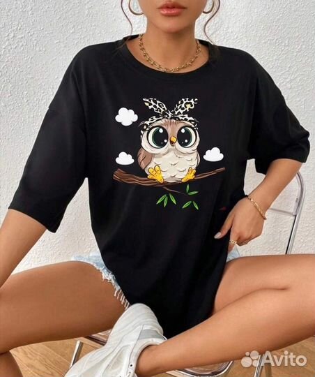 Футболка сова