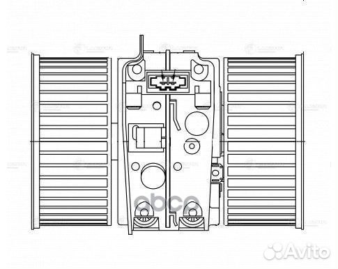Вентилятор отопителя салона для а/м Renault Meg