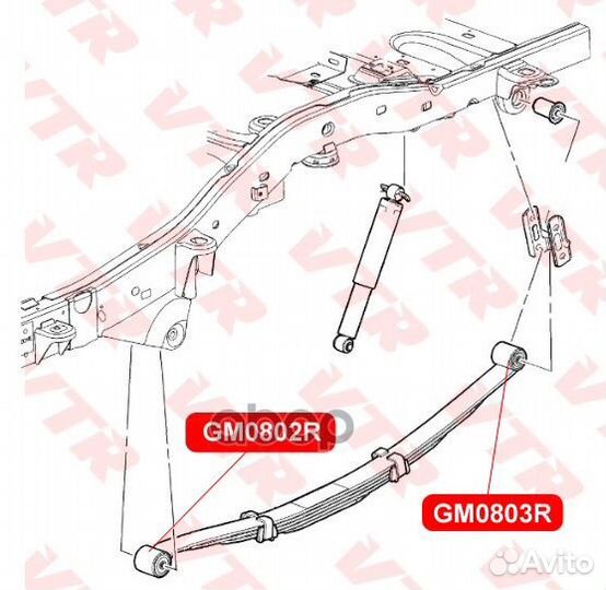 Сайлентблок GM0802R VTR