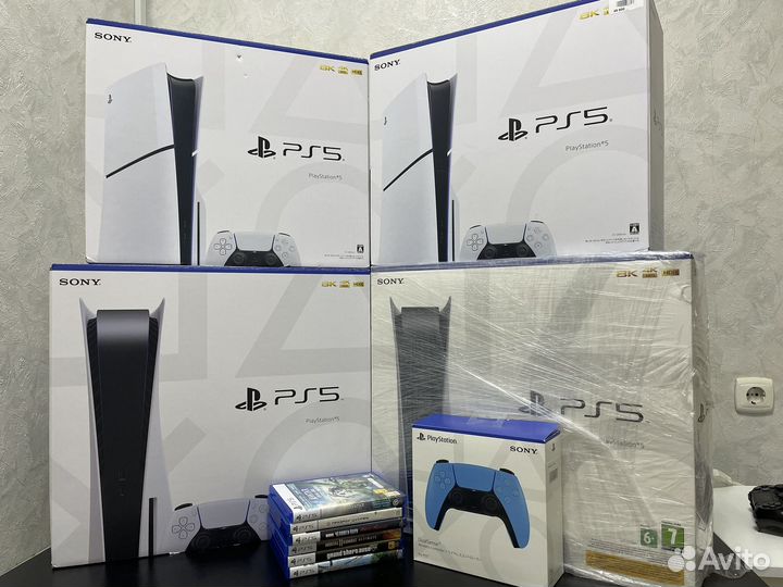 Sony playstation 5 с дисководом +игры +подписка