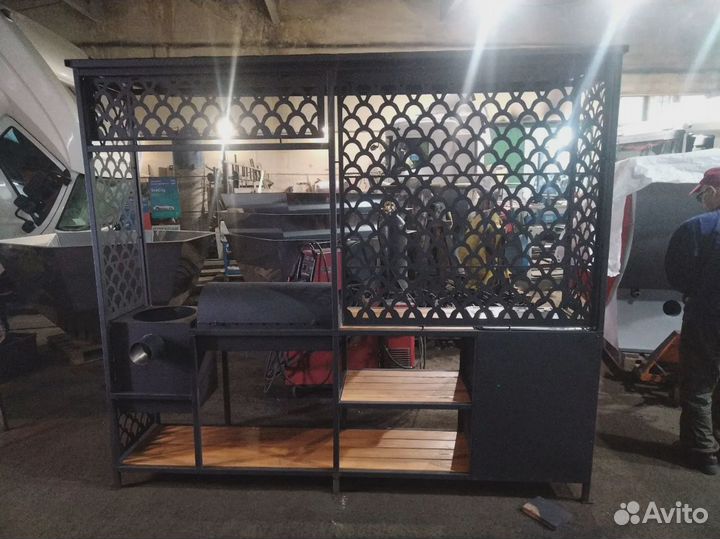 Мангальная зона / Мангал лофт 3 в 1