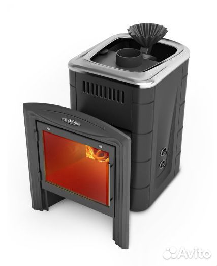 Печь для бани Гейзер Мини 2016. Дымоход