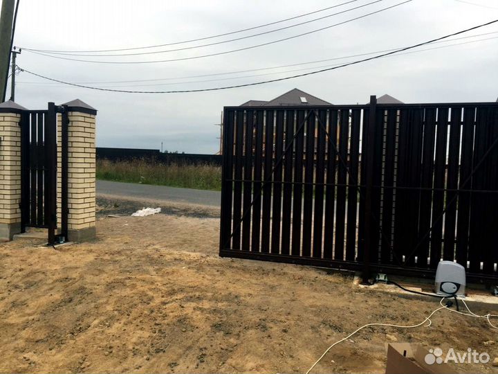 Откатные ворота с монтажом