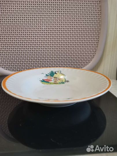 Тарелка, с детским рисунком СССР. Дулево