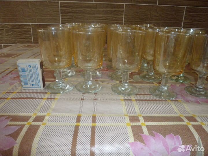 Рюмки цветное стекло СССР