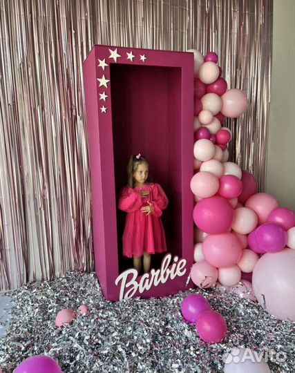 Коробка Барби для фотосессии