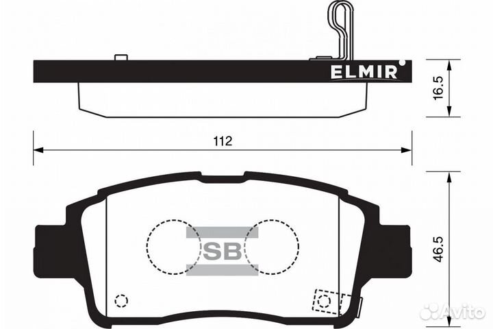 Тормозные колодки передние Toyota Yaris