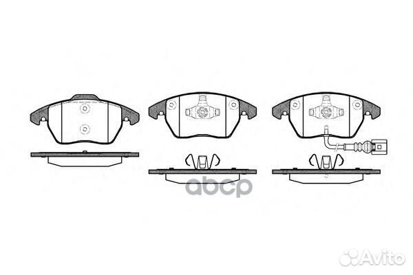 Колодки торм.пер. 1030.01 Remsa