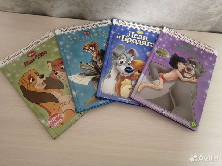 Книги, десткие книги с дисками, словарь англо-рус