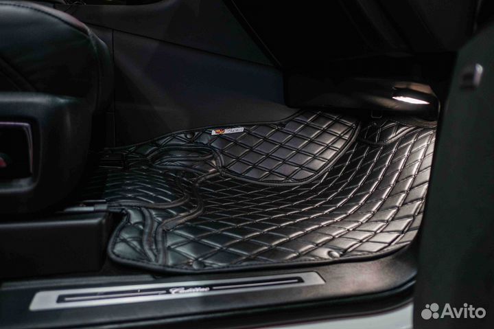3Д коврики из экокожи Cadillac Escalade 2020
