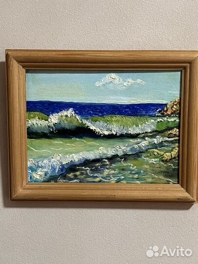 Картина маслом на холсте, море