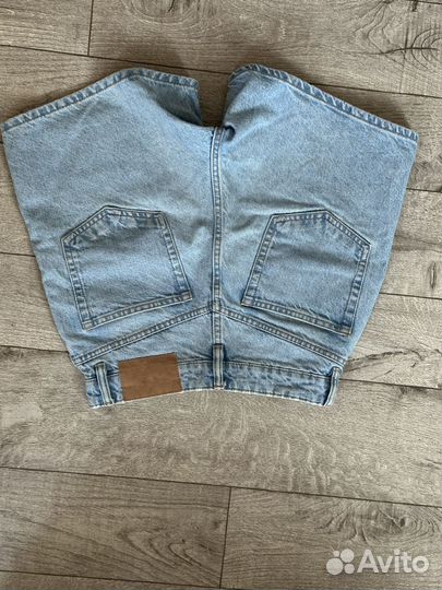 Джинсовые шорты zara 36