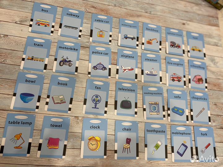 Карточки английский язык, детская игрушка