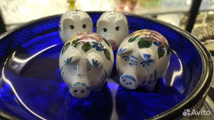 Хрюшка соль, перец, Винтаж, Германия