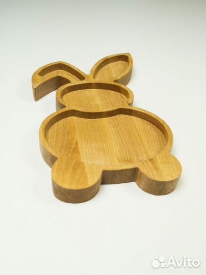 Детская тарелочка Зайка