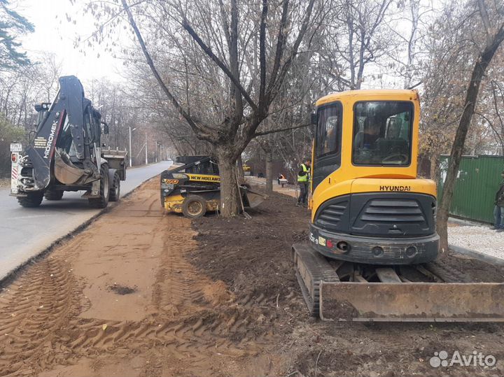 Аренда минипогрузчик услуги миниэкскаватор Бур