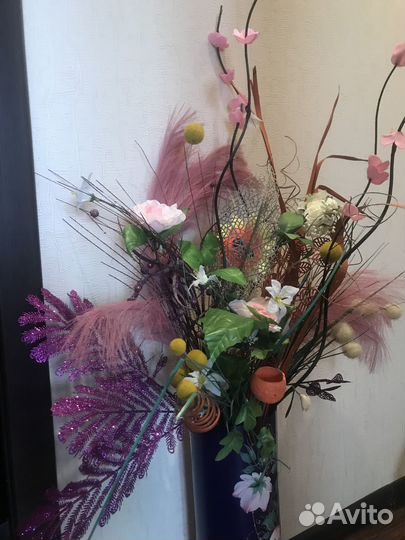 Букет декоративных цветов
