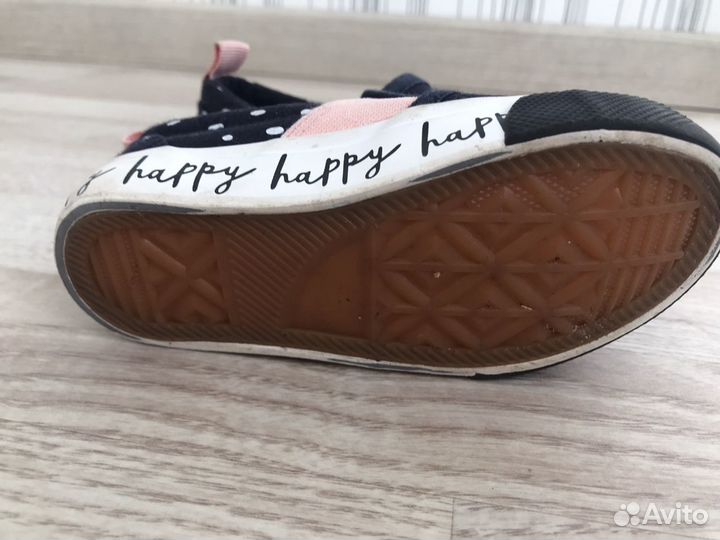 Слиппоны для девочки 22 размер