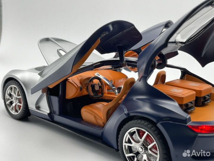 Модель автомобиля Bugatti Atlantic металл 1:24