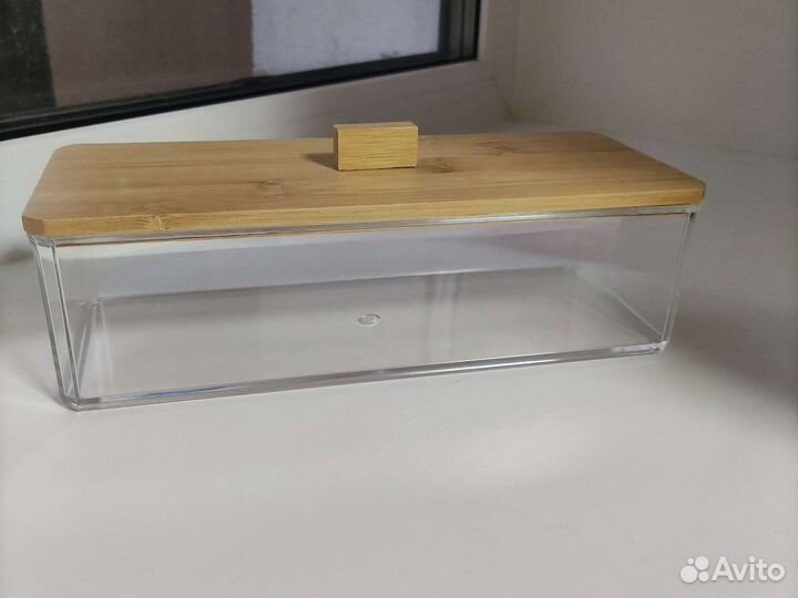 Органайзер для хранения с бамбуковой крышкой