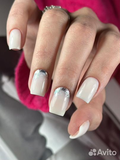 Маникюр гель-лак наращивание