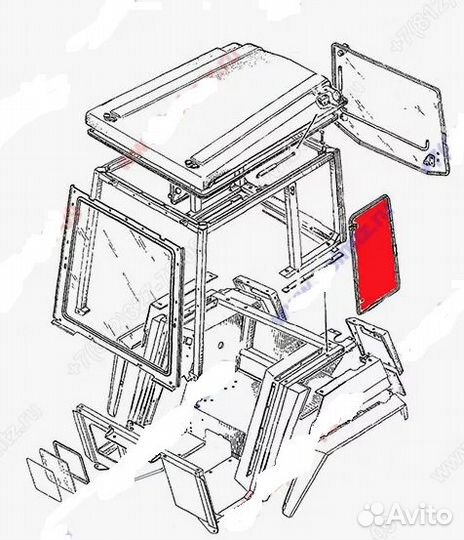 Стекло боковое мтз 80 82 320