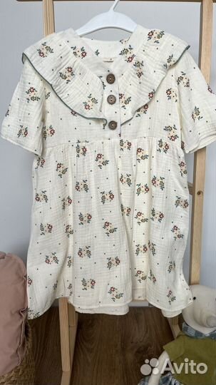 Платье для девочки 104-110 летнее муслин