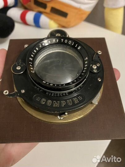 Carl Zeiss Jena Tessar 4,5 18cm в затворе Compur
