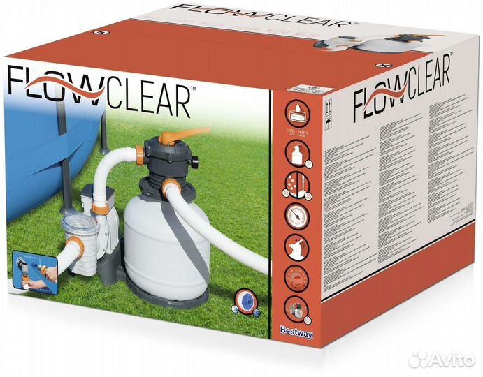 Песочный фильтр-насос 5678л/ч, 58497 Bestway