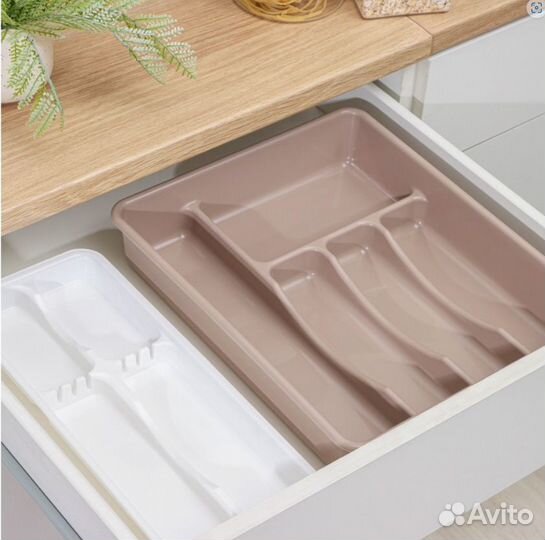 Лоток двойной для столовых приборов