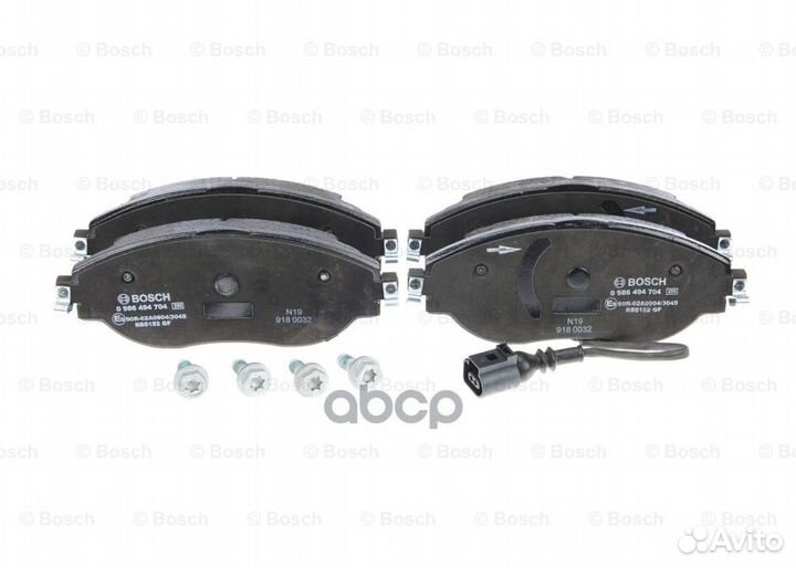 Колодки тормозные 0986494704 Bosch