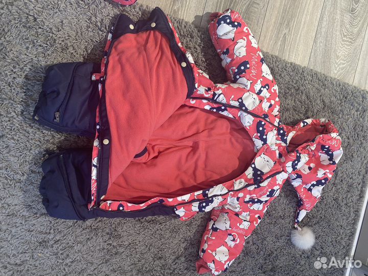 Комбинезон трансформер зимний 68-80