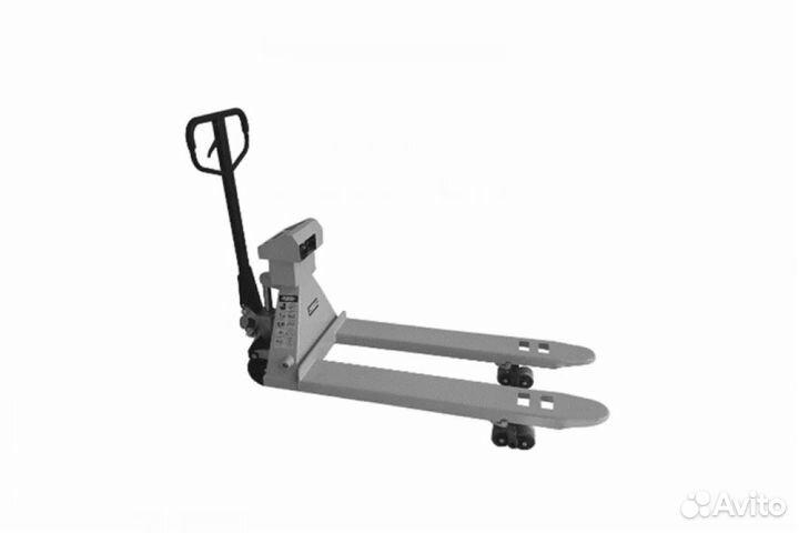 Тележка гидравлическая 2000 кг 1150 мм TOR CBY-CW2 (серия K) с весами (полиуретановые колеса)