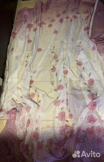 Вуаль на шторной ленте с утяжелителем новая